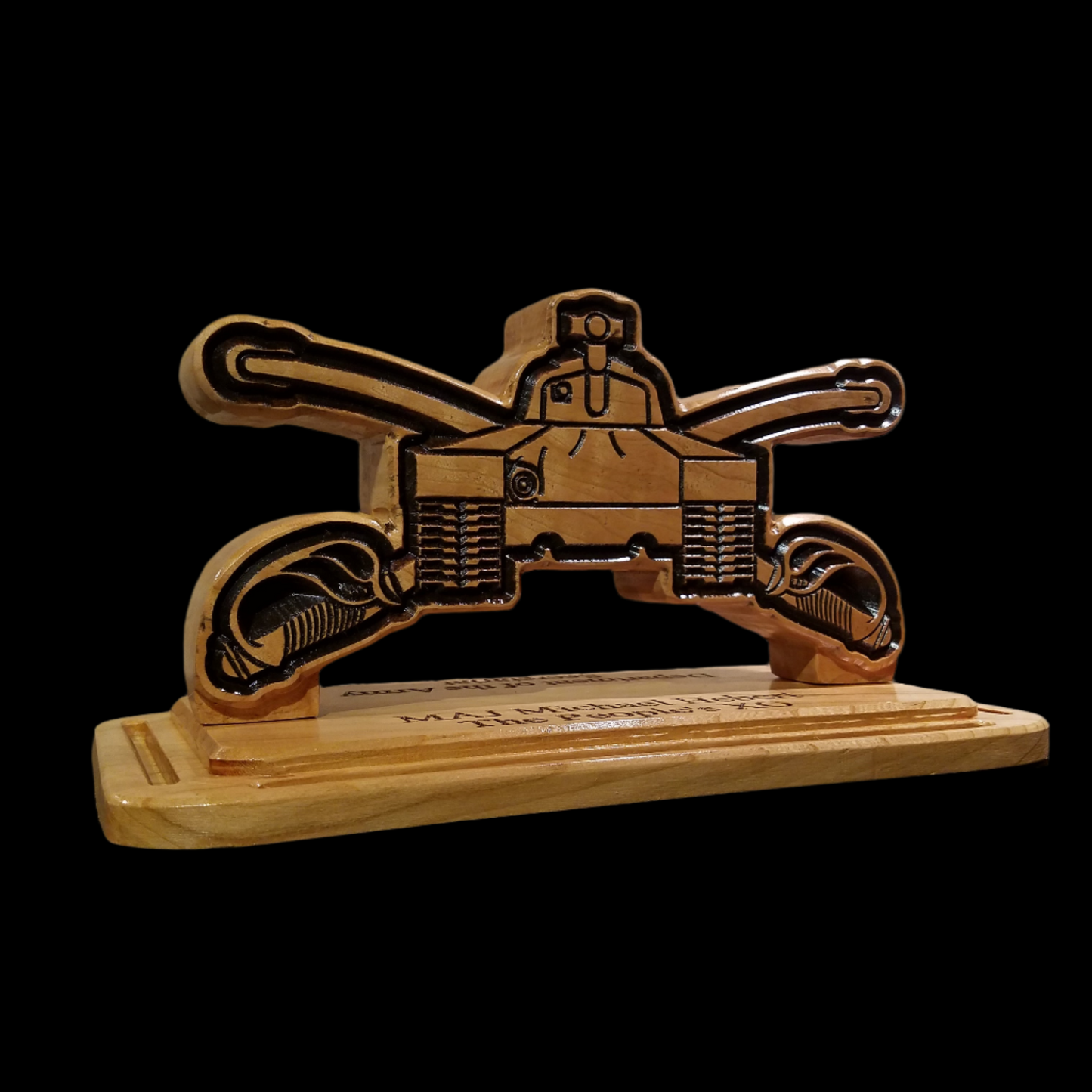 Armor Corps Desk Carving / PCS / Retirement Gift