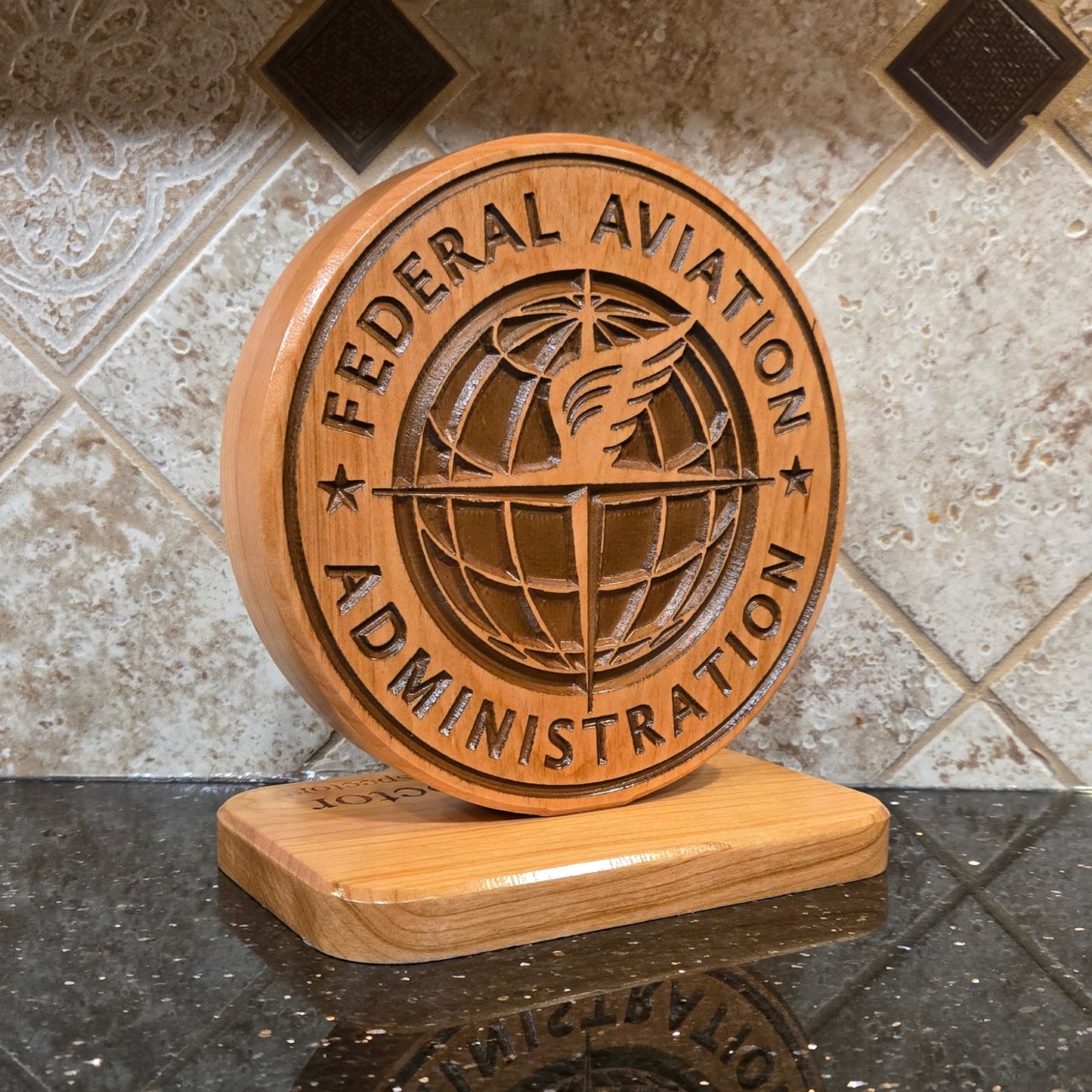 Wood Federal Aviation Administration Carving