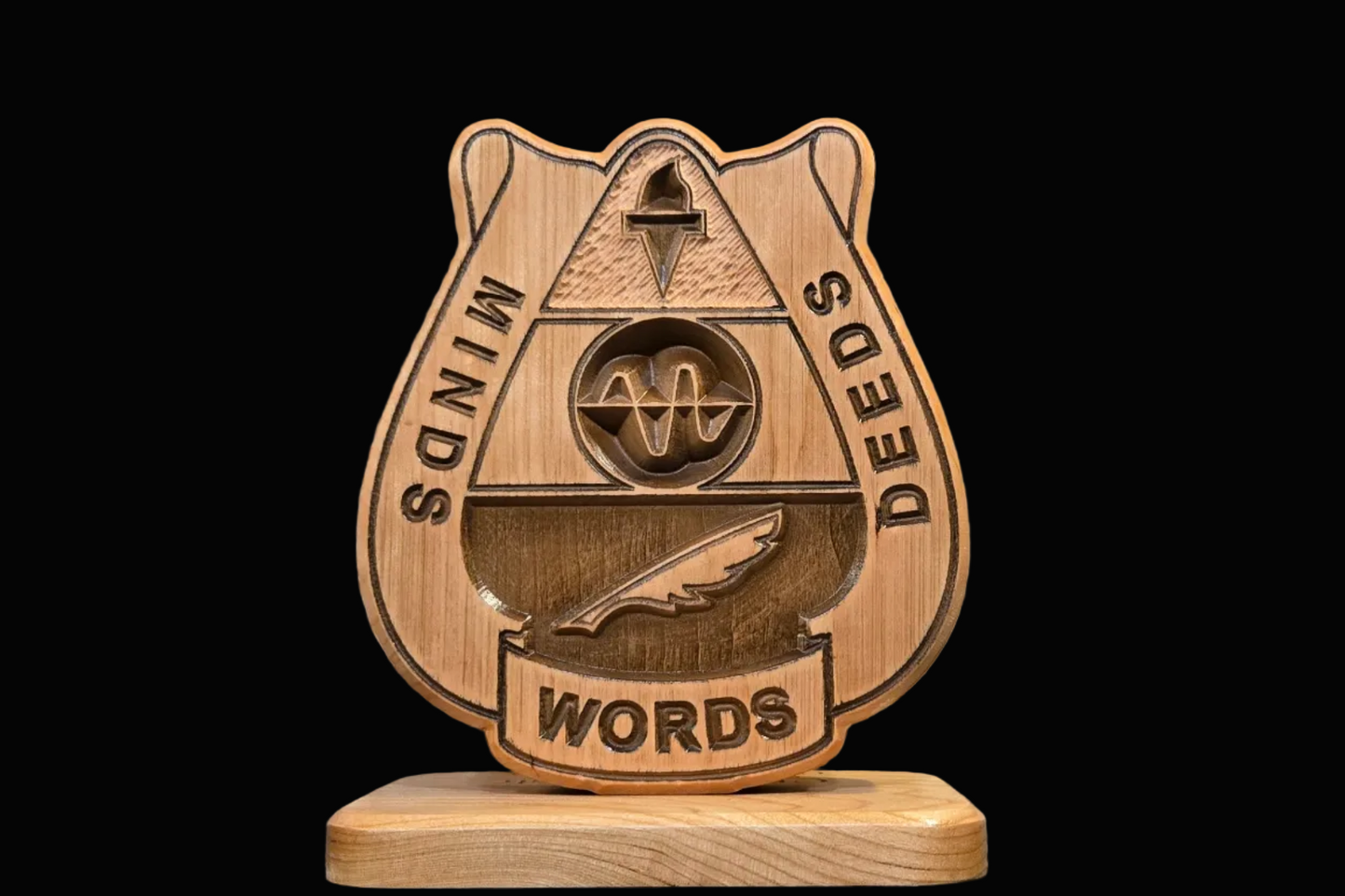 15th Psychological Operations Battalion Desk Carving / PCS / Retirement Gift