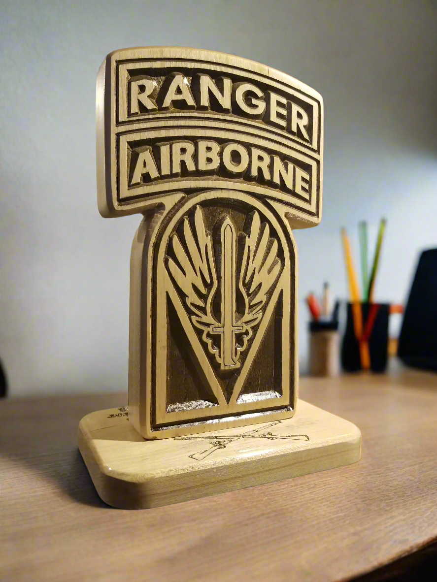 Joint Readiness Training Center (JRTC) Desk Carving