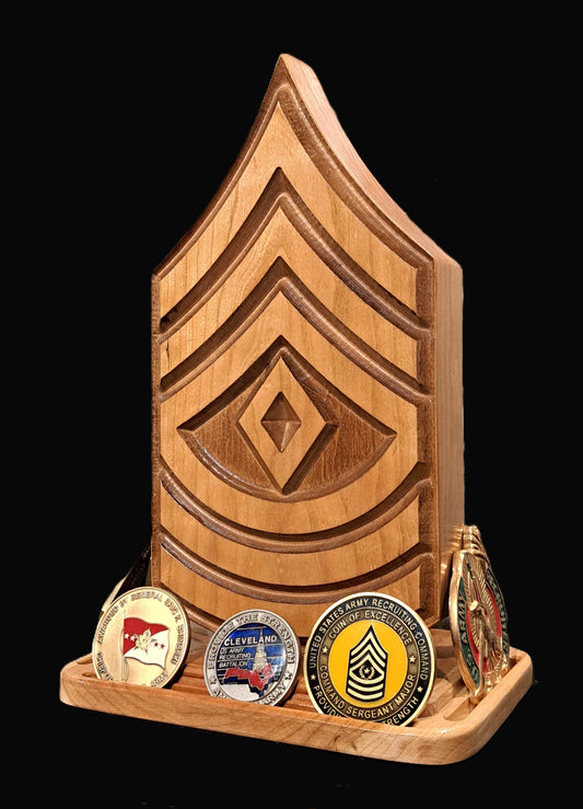 Military Rank Desk Carving