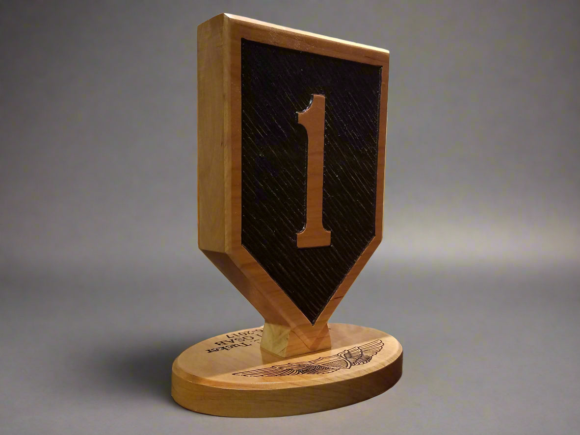 1st Infantry Division Desk Carving