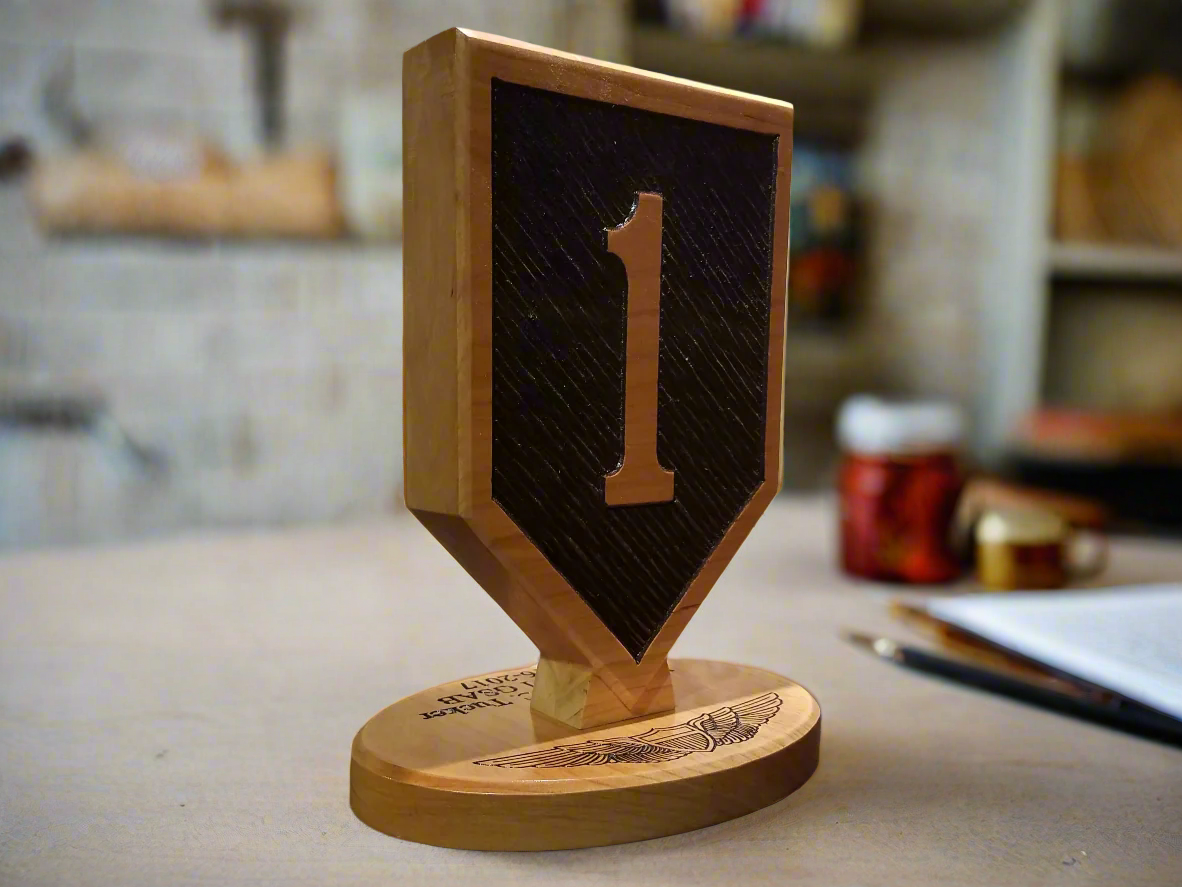 1st Infantry Division Desk Carving