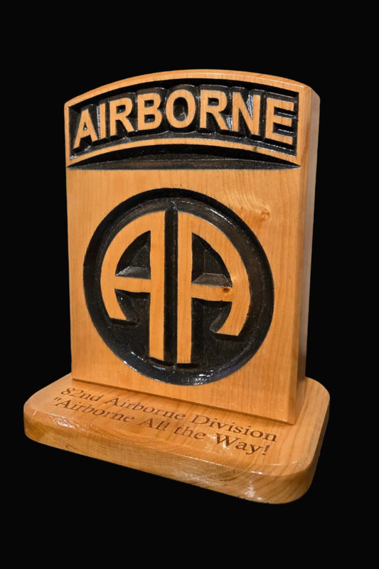 82nd Airborne Division Desk Carving / PCS / Retirement Gift