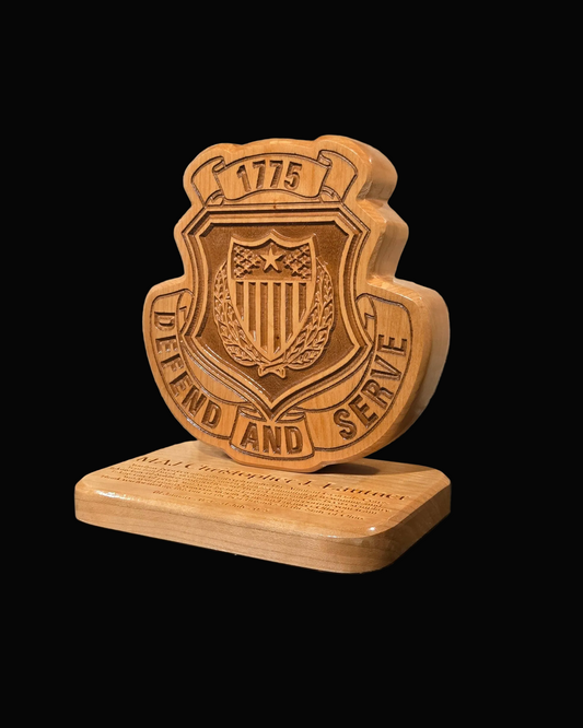 Adjutant General Desk Carving / PCS / Retirement Gift