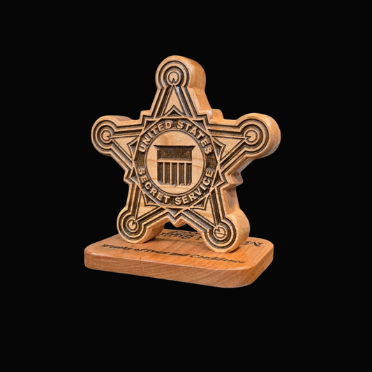 United States Secret Service Desk Carving / PCS / Retirement Gift