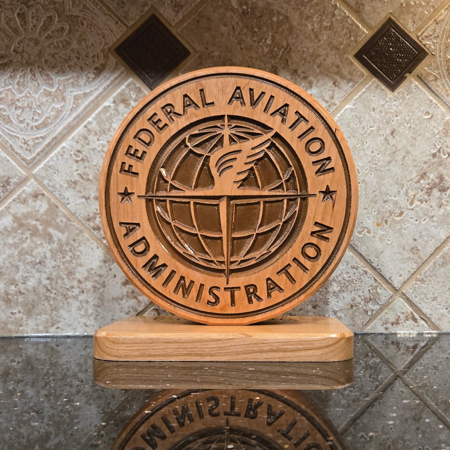 Wood Federal Aviation Administration Carving