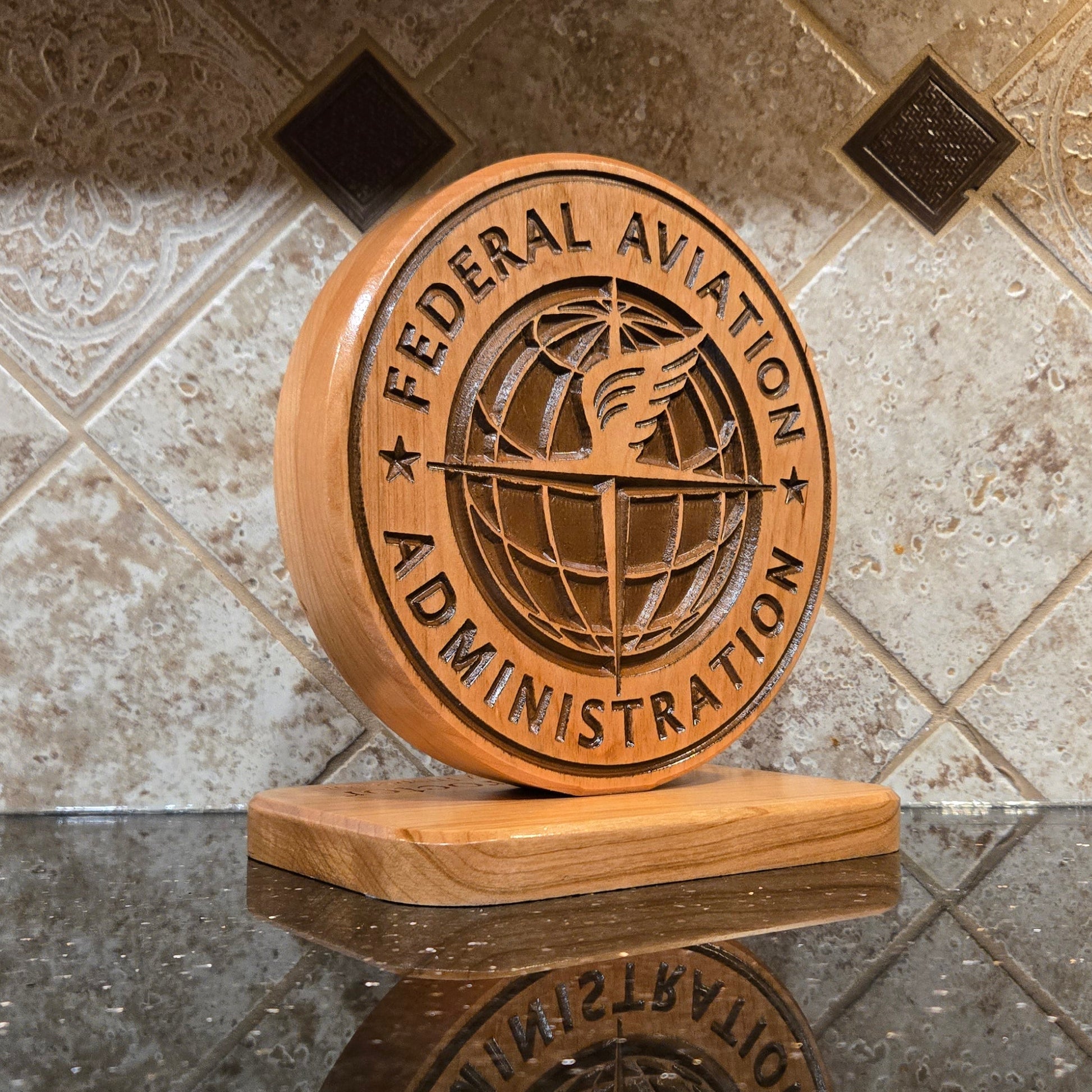 Wood Federal Aviation Administration Carving