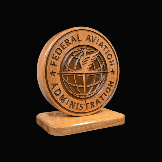 Wood Federal Aviation Administration Carving
