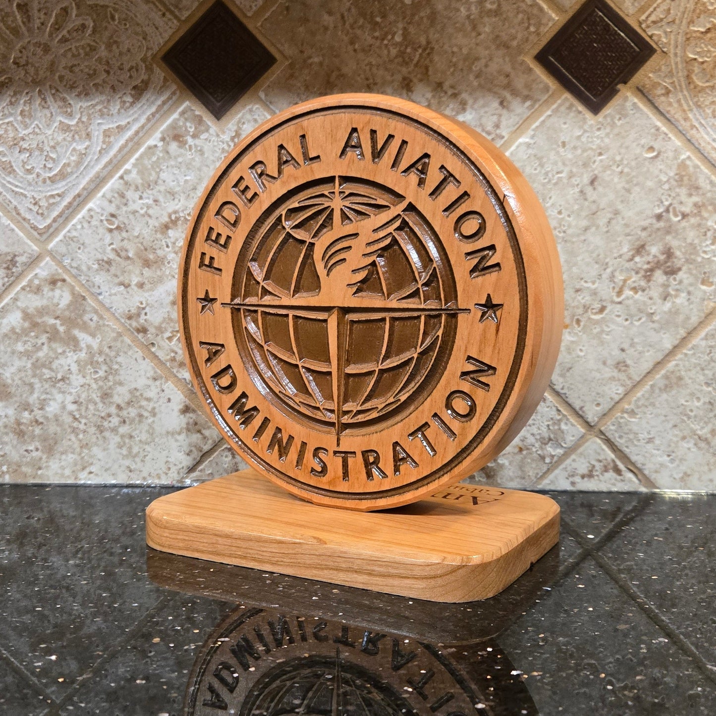 Wood Federal Aviation Administration Carving