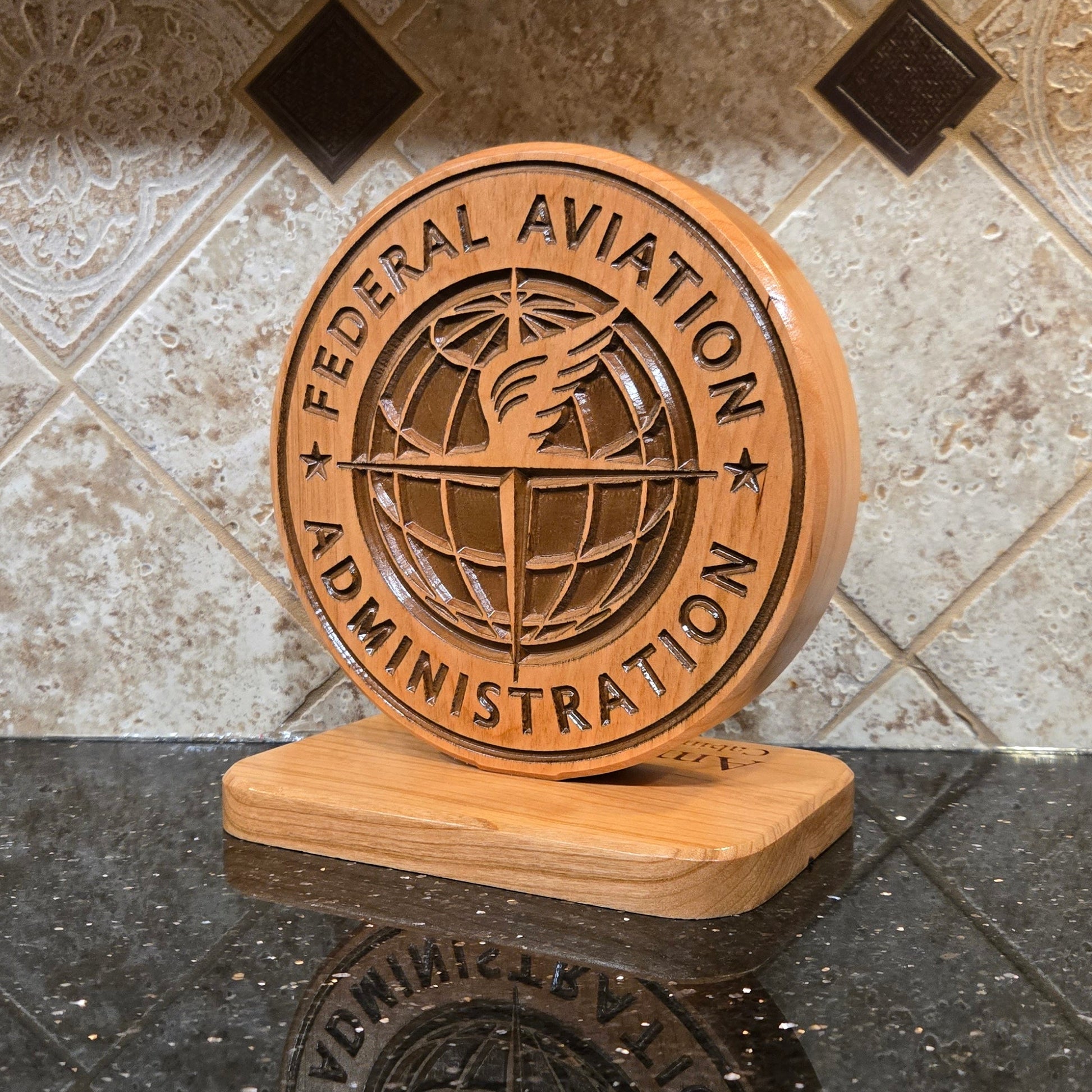 Wood Federal Aviation Administration Carving