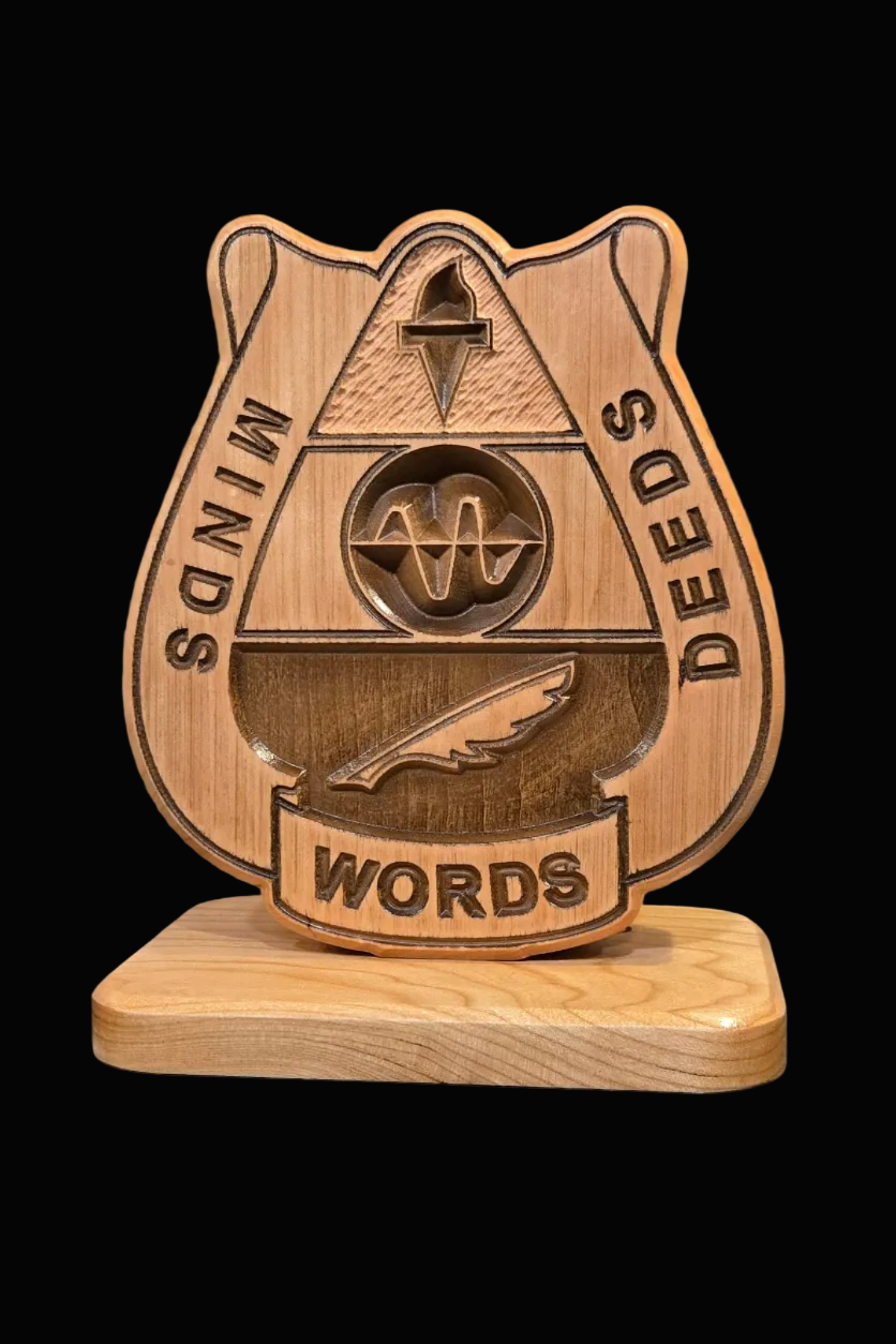 15th Psychological Operations Battalion Desk Carving / PCS / Retirement Gift