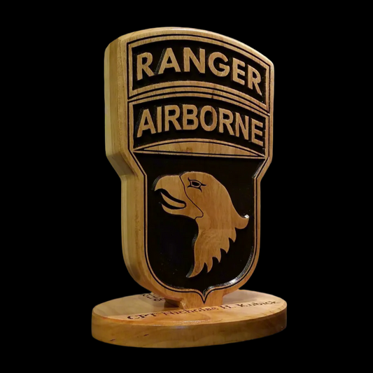 101st Airborne Division (Air Assault) Desk Carving