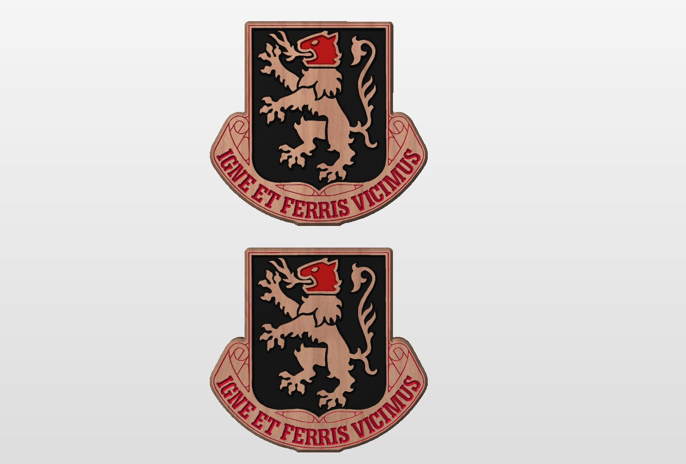 640th Regiment, Regional Training Institute Desk Carving / PCS / Retirement Gift